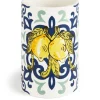 Accessori bagno in set, 3 pezzi, limoni, mediterraneo
