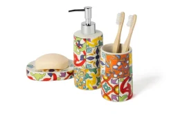 Accessori bagno in set, 3 pezzi, lisbona, mediterraneo