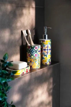 Accessori bagno in set, 3 pezzi, lisbona, mediterraneo