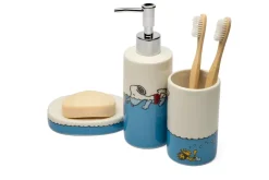 Accessori bagno in set, 3 pezzi, peanuts