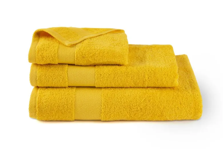 Asciugamano ospite, 100% cotone, giallo, 40x60 cm