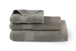 Asciugamano ospite, 100% cotone, grigio, 40x60 cm