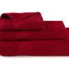 Asciugamano ospite, 100% cotone, rosso, 40x60 cm