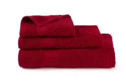 Asciugamano ospite, 100% cotone, rosso, 40x60 cm