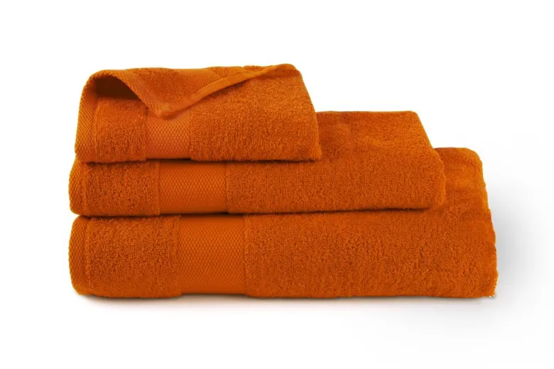 Asciugamano viso, 100% cotone, arancione, 60x100 cm