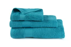 Asciugamano viso, 100% cotone, azzurro, 60x100 cm