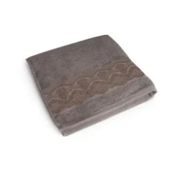 Asciugamano viso, 100% cotone, grigio cenere, 60x100 cm