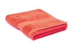 Asciugamano viso, 100% cotone, rosso, 60x100 cm