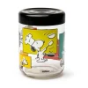 Barattolo con coperchio, peanuts, vetro con decorazioni