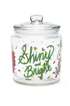 Barattolo in vetro, peanuts shiny & bright, natalizio