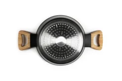Batteria di pentole e accessori, 19 pezzi, antiaderente