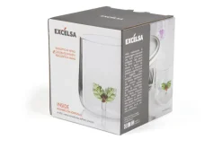 Bicchiere acqua, agrifoglio, natalizio