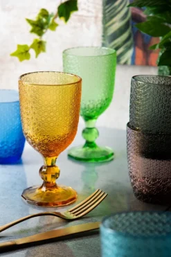 Bicchieri acqua, multicolore, vetro colorato in pasta, ice
