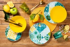 Bicchieri acqua, multicolore, vetro colorato in pasta, wave