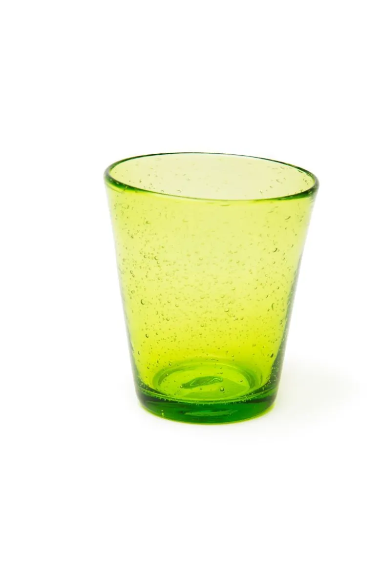 Bicchieri acqua, multicolore, vetro colorato in pasta,bubble
