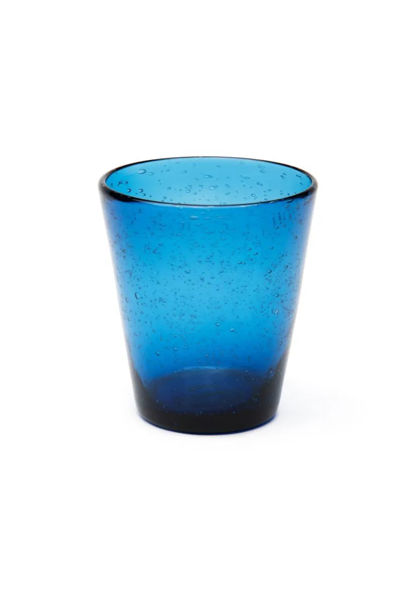 Bicchieri acqua, multicolore, vetro colorato in pasta,bubble