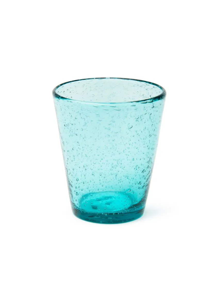 Bicchieri acqua, multicolore, vetro colorato in pasta,bubble
