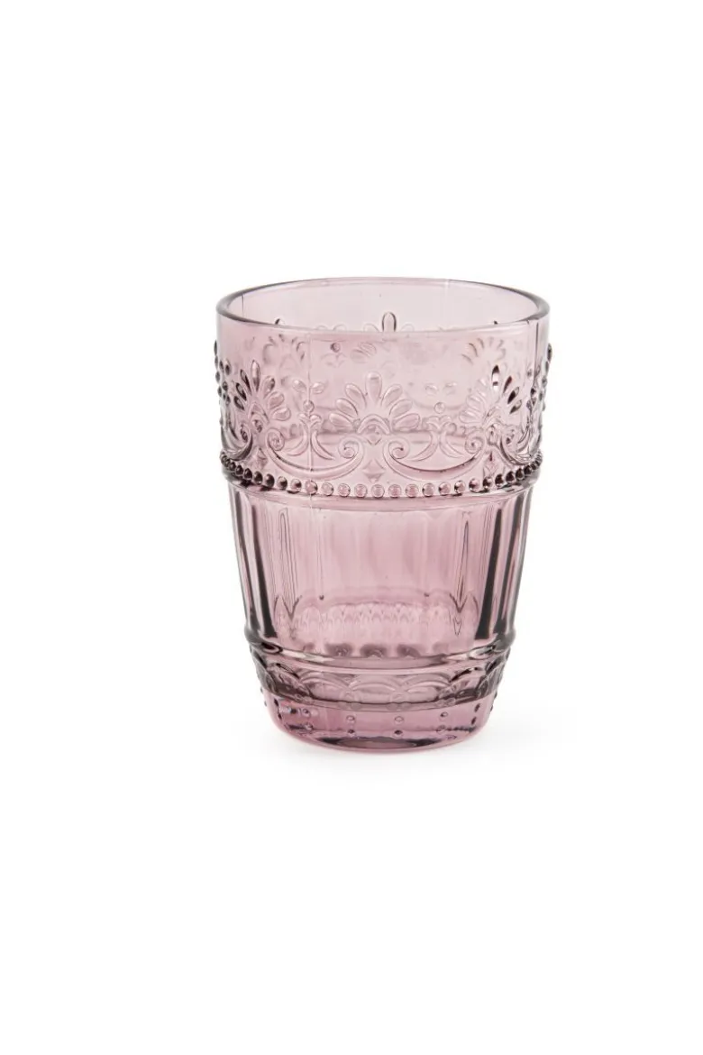 Bicchieri acqua, multicolore, vetro colorato in pasta,flower