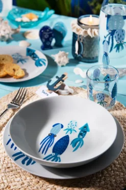 Bicchieri acqua, 3 pezzi, con calamari