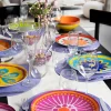 Bicchieri acqua, 6 pezzi, decoro shabby, vetro, trasparenti