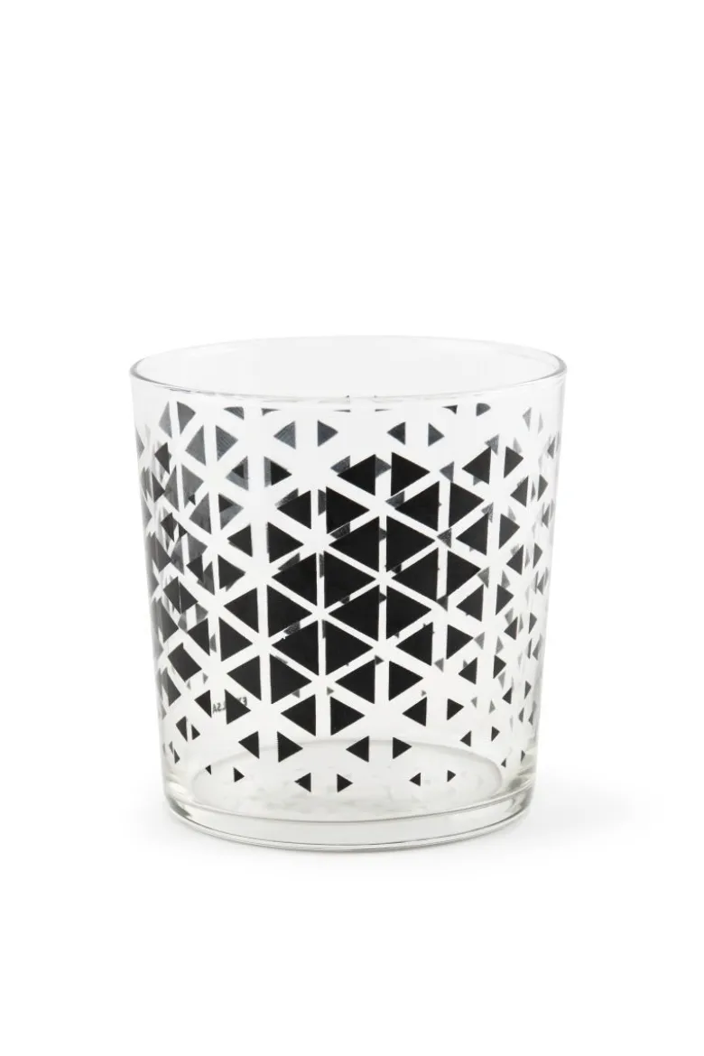 Bicchieri acqua, 6 pezzi, fantasie geometriche