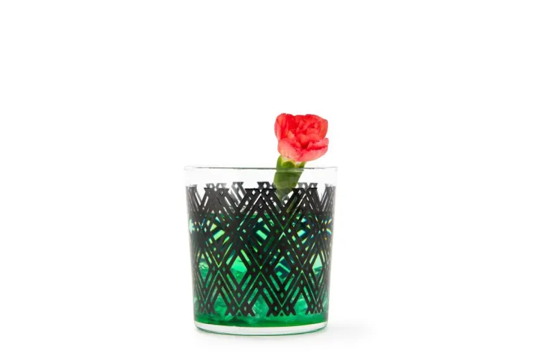 Bicchieri acqua, 6 pezzi, fantasie geometriche