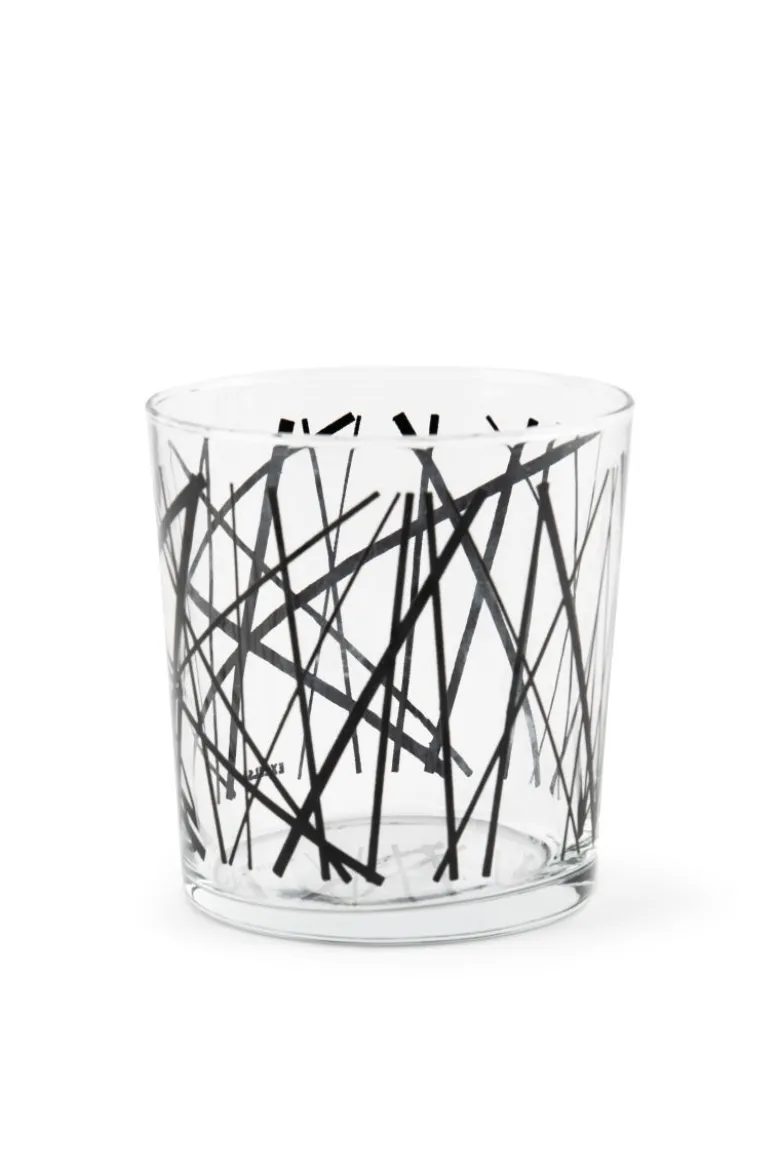 Bicchieri acqua, 6 pezzi, fantasie geometriche