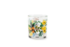Bicchieri acqua, 3 pezzi, fiori multicolore