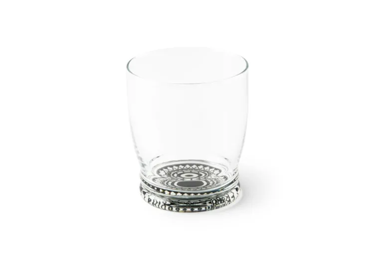 Bicchieri acqua, 6 pezzi, fondo boheme nero