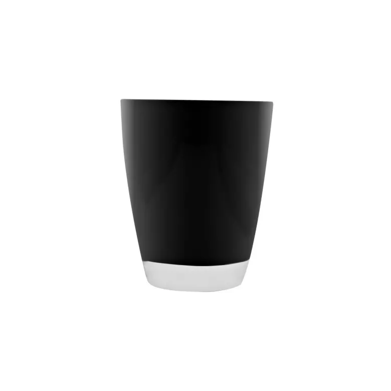 Bicchieri acqua, 6 pezzi, impilabili, nero