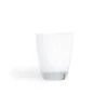 Bicchieri acqua, 6 pezzi, impilabili, bianco