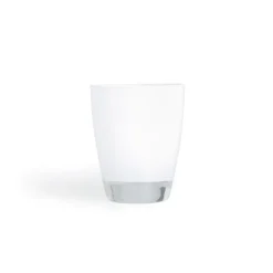 Bicchieri acqua, 6 pezzi, impilabili, bianco