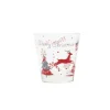 Bicchieri acqua, 6 pezzi, impilabili, natalizi
