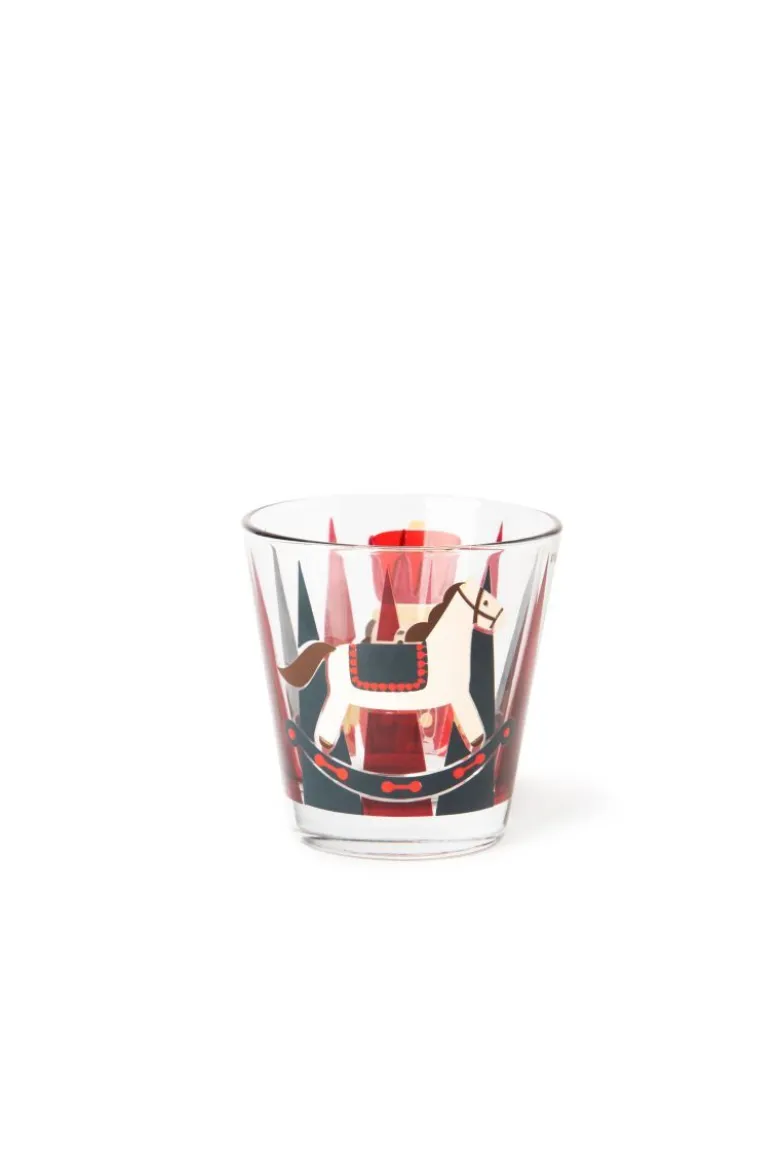 Bicchieri acqua, 6 pezzi, natalizi, impilabili