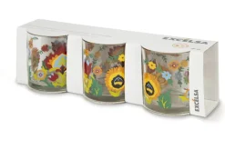 Bicchieri acqua, 3 pezzi, stile indiano
