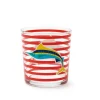 Bicchieri acqua, 6 pezzi, stile marinaro