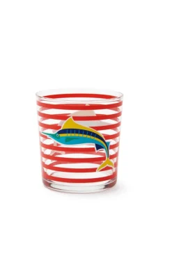 Bicchieri acqua, 6 pezzi, stile marinaro
