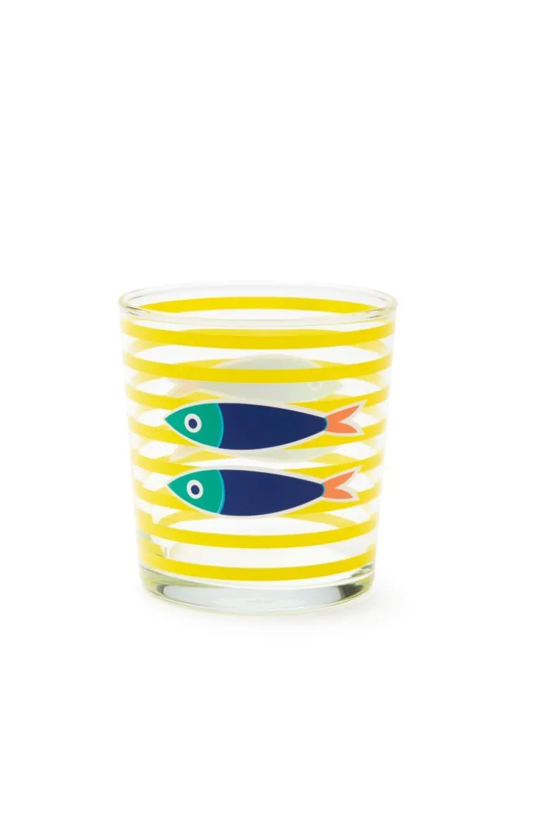 Bicchieri acqua, 6 pezzi, stile marinaro