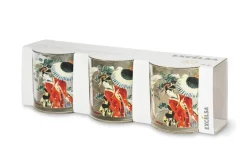 Bicchieri acqua, 3 pezzi, stile orientale