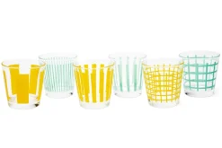 Bicchieri acqua, 6 pezzi, stile primaverile