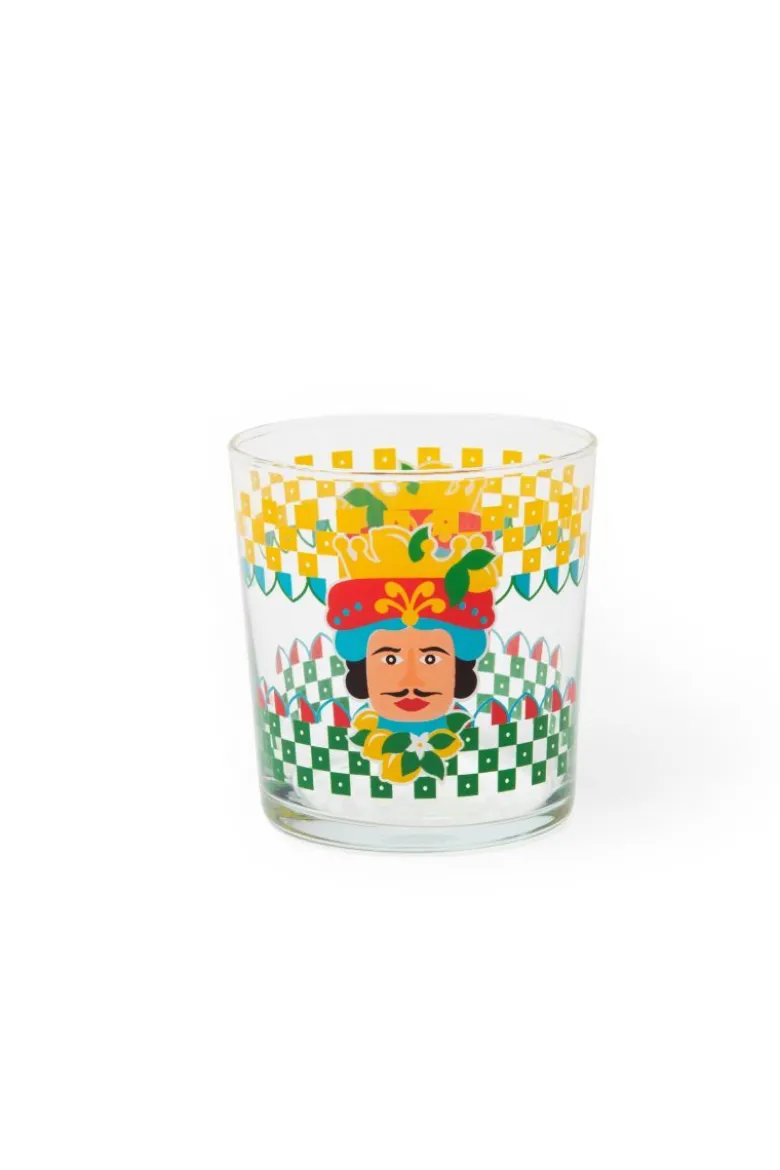 Bicchieri acqua, 6 pezzi, stile siciliano