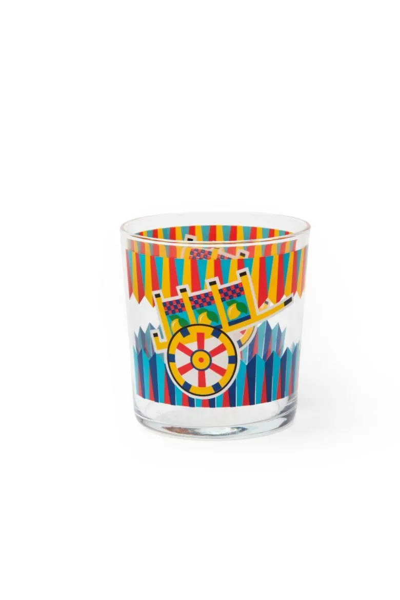 Bicchieri acqua, 6 pezzi, stile siciliano