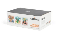 Bicchieri acqua, 6 pezzi, stile siciliano
