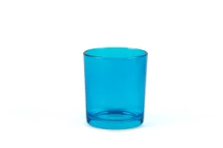 Bicchieri acqua, 6 pezzi, vetro azzurro