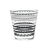 Bicchieri acqua, 6 pezzi, vetro, 250 ml, bianco e nero, stil