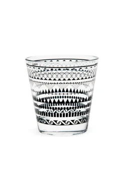 Bicchieri acqua, 6 pezzi, vetro, 250 ml, bianco e nero, stil