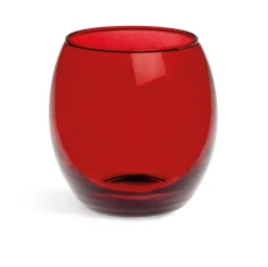 Bicchieri acqua, 6 pezzi, vetro rosso