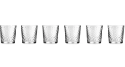 Bicchieri acqua, 6 pezzi, vetro trasparente