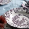 Bicchieri acqua, 6 pezzi, vetro trasparente, forma diamante