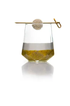 Bicchieri acqua, 6 pezzi, vetro trasparente, forma diamante